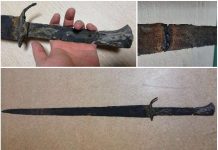 Znalazł koparką średniowieczny „miecz” z XV wieku i próbował go zespawać…