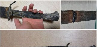 Znalazł koparką średniowieczny „miecz” z XV wieku i próbował go zespawać…