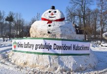 Zbudowali bałwana dla Dawida Kubackiego – konserwator zabytków kazał go usunąć.