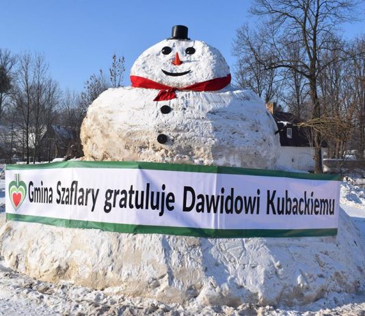 Zbudowali bałwana dla Dawida Kubackiego – konserwator zabytków kazał go usunąć.