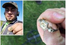 Pierścień z XVI wieku znaleziony przez Polaka przy pomocy wykrywacza metali (GALERIA)