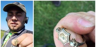 Pierścień z XVI wieku znaleziony przez Polaka przy pomocy wykrywacza metali (GALERIA)