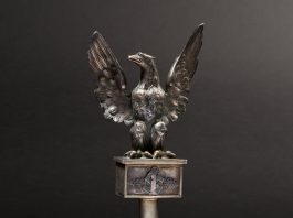 Zaginiony orzeł z głowicy sztandaru 1 Pułku Strzelców Podhalańskich na niemieckiej aukcji!