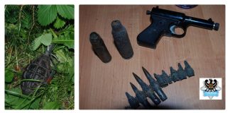 Próbowała zakopać przed blokiem granat… w domu kolekcja militariów z II Wojny Światowej