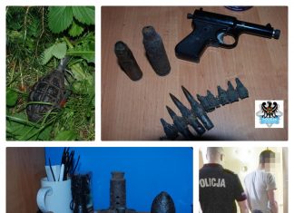 Próbowała zakopać przed blokiem granat… w domu kolekcja militariów z II Wojny Światowej