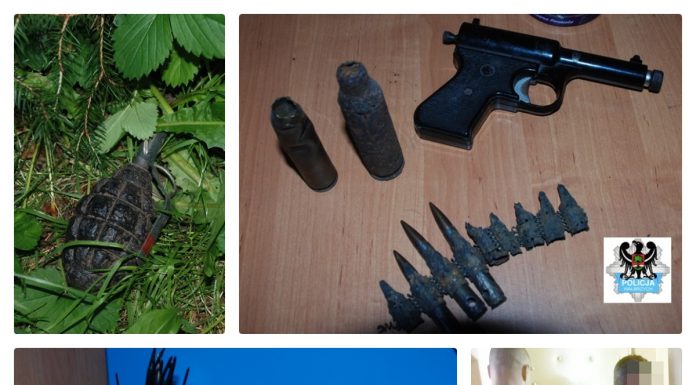 Próbowała zakopać przed blokiem granat… w domu kolekcja militariów z II Wojny Światowej