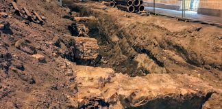 Pozostałości po moście Królewskim z 1813 roku znaleźli robotnicy drogowi w Krakowie