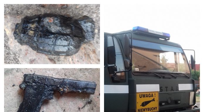 Znalazł w szambie pod Głogowem Polski pistolet VIS i granat!