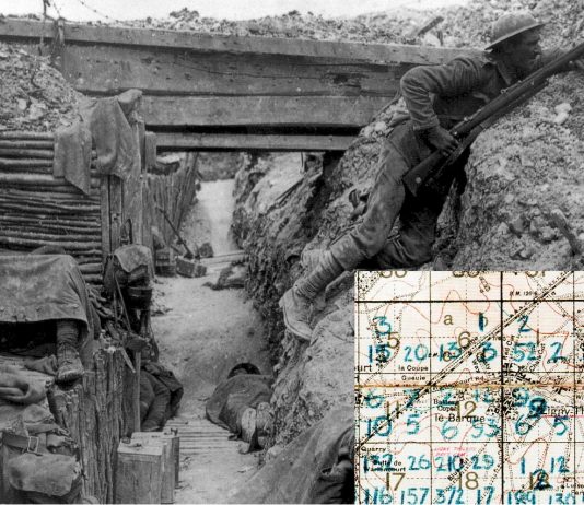 Niezwykła mapa poległych w Bitwie nad Sommą – „mapa gęstości ciał” z 1916 roku