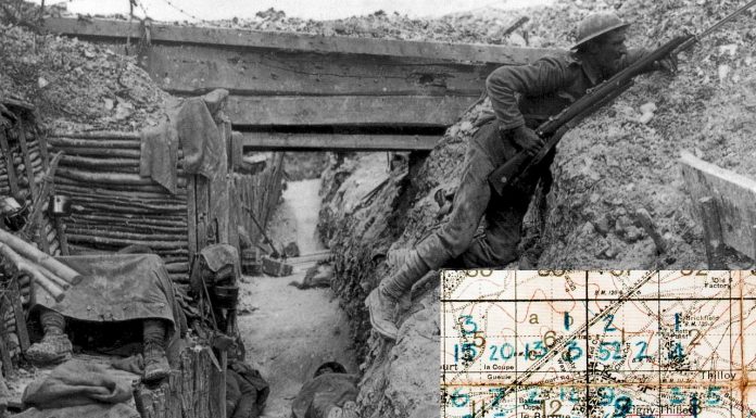 Niezwykła mapa poległych w Bitwie nad Sommą – „mapa gęstości ciał” z 1916 roku