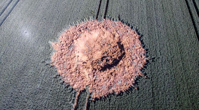 Bomba z czasów II Wojny Światowej eksplodowała samoczynnie w środku pola