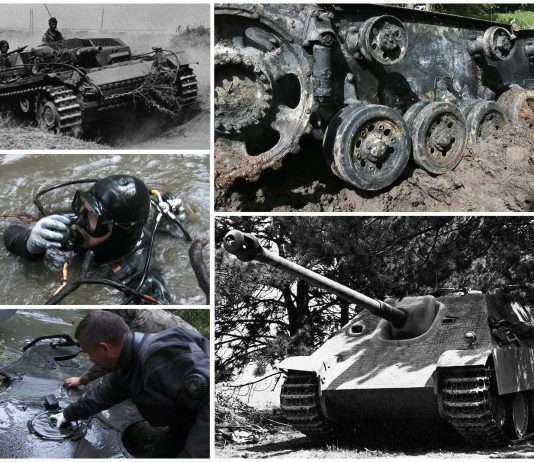 Elementy legendarnego czołgu „Jagdpanther” i StuG III wydobyte przez poszukiwaczy z Miłakówki (GALERIA + FILM)