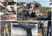 Depozyt broni i amunicji znaleziony przy rozbiórce byłego posterunku (GALERIA)