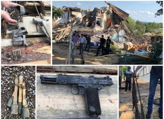 Depozyt broni i amunicji znaleziony przy rozbiórce byłego posterunku (GALERIA)