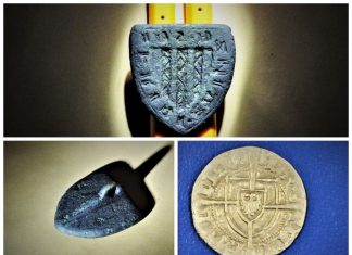 Średniowieczna rycerska pieczęć do laku znaleziona w Lubuskiem