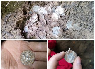 Skarb blisko 300 srebrnych monet z pierwszego tysiąclecia n.e. odkryto na Pomorzu (GALERIA)