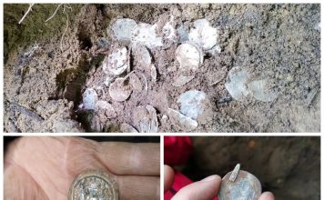 Skarb blisko 300 srebrnych monet z pierwszego tysiąclecia n.e. odkryto na Pomorzu (GALERIA)