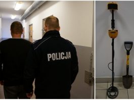 Kolejny wątpliwy sukces policji z Raciborza, znów zatrzymali poszukiwacza. Tym razem na jego własnym polu!