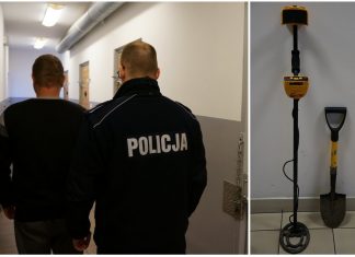 Kolejny wątpliwy sukces policji z Raciborza, znów zatrzymali poszukiwacza. Tym razem na jego własnym polu!