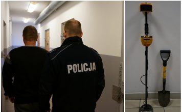 Kolejny wątpliwy sukces policji z Raciborza, znów zatrzymali poszukiwacza. Tym razem na jego własnym polu!