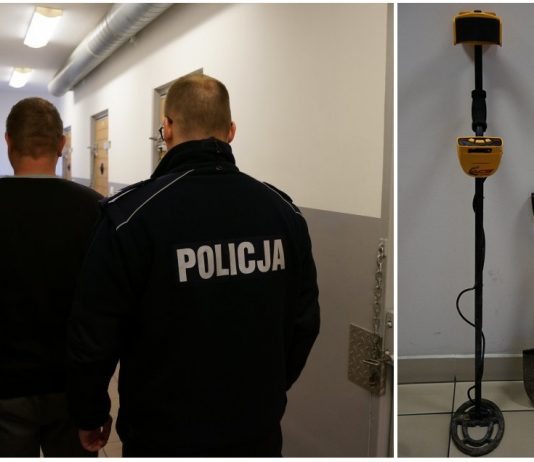 Kolejny wątpliwy sukces policji z Raciborza, znów zatrzymali poszukiwacza. Tym razem na jego własnym polu!