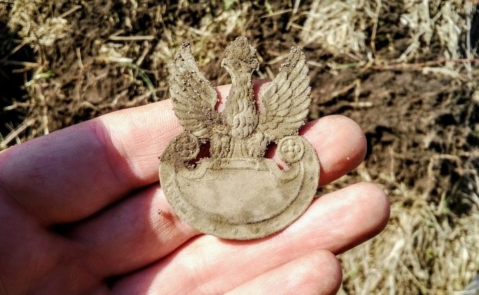 polski orzelek legionowy z czapki