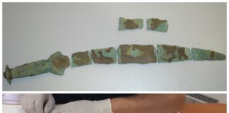 Miecz z epoki brązu przechwycili celnicy z Podkarpacia (GALERIA + FILM)