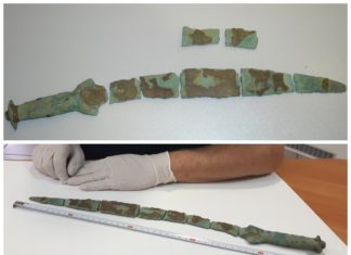 Miecz z epoki brązu przechwycili celnicy z Podkarpacia (GALERIA + FILM)