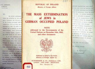 80 lat temu polski rząd zaalarmował świat w sprawie masowej eksterminacji żydów w okupowanej przez Niemców Polsce