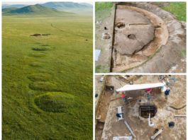 Szkielet i złoto w kurhanie sprzed ponad 2,5 tys. lat odkryli na Syberii archeolodzy z Krakowa (GALERIA)