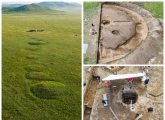 Szkielet i złoto w kurhanie sprzed ponad 2,5 tys. lat odkryli na Syberii archeolodzy z Krakowa (GALERIA)