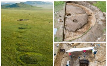Szkielet i złoto w kurhanie sprzed ponad 2,5 tys. lat odkryli na Syberii archeolodzy z Krakowa (GALERIA)
