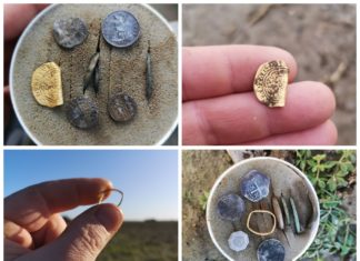 Polski poszukiwacz w UK znajduje niezwykłe złote i srebrne artefakty (GALERIA)