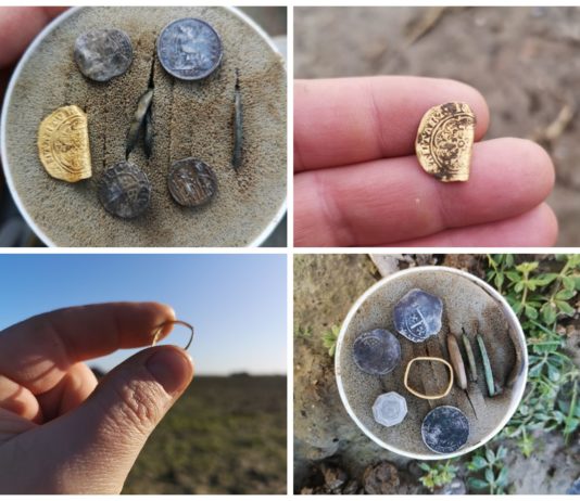 Polski poszukiwacz w UK znajduje niezwykłe złote i srebrne artefakty (GALERIA)