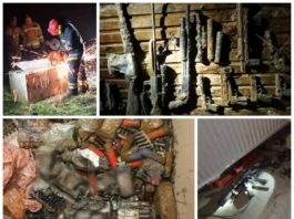 Policjanci namierzyli i przejęli skrytki z nielegalną bronią, amunicją i TNT (GALERIA + FILM)