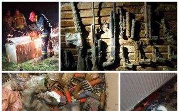 Policjanci namierzyli i przejęli skrytki z nielegalną bronią, amunicją i TNT (GALERIA + FILM)