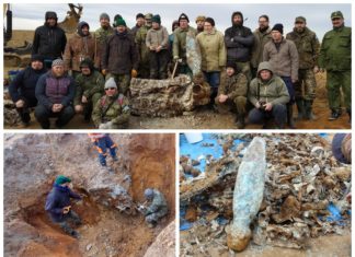 Polacy i Czesi wspólnie wydobyli wrak samolotu Messerschmitt Bf-109 K-4 (GALERIA)