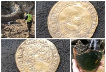 Złota moneta i inne ciekawe odkrycia pod nasypem przy ul.Blich w Krakowie (GALERIA)