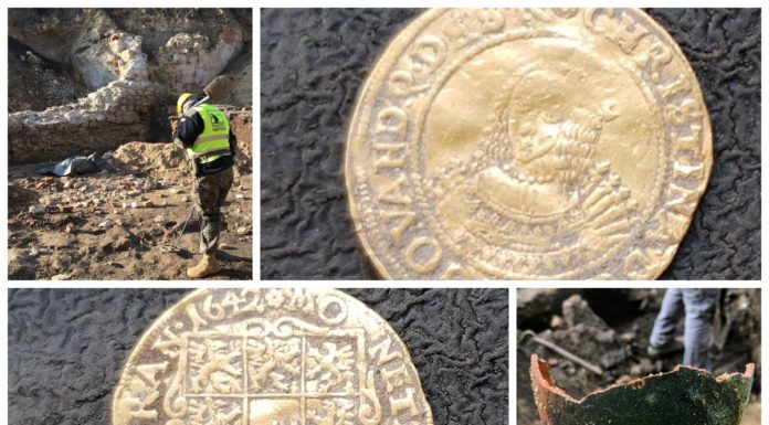 Złota moneta i inne ciekawe odkrycia pod nasypem przy ul.Blich w Krakowie (GALERIA)