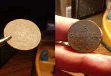 Trojak z okresu Księstwa Warszawskiego – przed i po wyczyszczeniu!