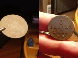 Trojak z okresu Księstwa Warszawskiego – przed i po wyczyszczeniu!