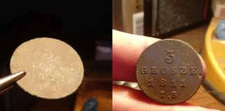 Trojak z okresu Księstwa Warszawskiego – przed i po wyczyszczeniu!