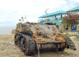 Czołg M5A1 Stuart z IIWŚ wydobyty z rzeki w Medellin (GALERIA)