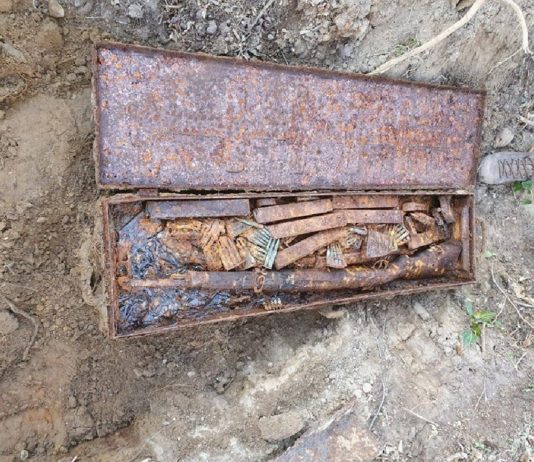 Niderlandy. Niezwykły depozyt broni odkryty w ogródku