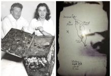 Prawdziwa mapa i skarb piratów odkryty wykrywaczem