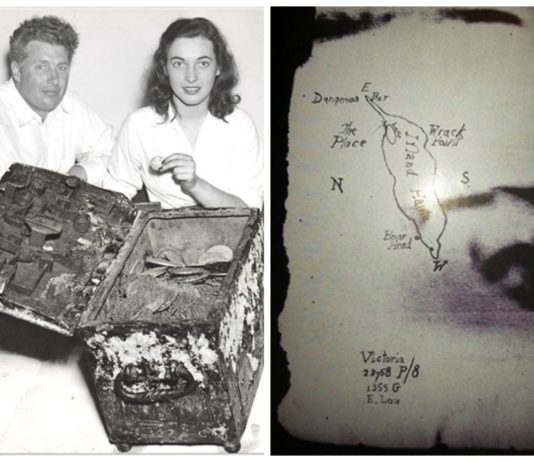 Prawdziwa mapa i skarb piratów odkryty wykrywaczem