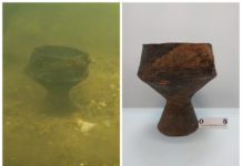 Nienaruszone naczynie sprzed 3 tys. lat znalezione na dnie rzeki (GALERIA + FILM)