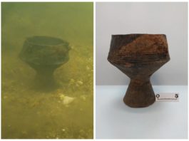 Nienaruszone naczynie sprzed 3 tys. lat znalezione na dnie rzeki (GALERIA + FILM)