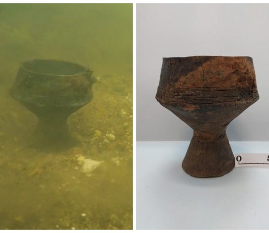 Nienaruszone naczynie sprzed 3 tys. lat znalezione na dnie rzeki (GALERIA + FILM)