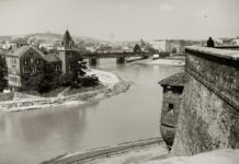 Dziś byłby to najdroższy dom w Krakowie – willa Rożnowskich! Willa Rożnowskich - panorama z Wawelu, 1934 rok fot. zbiory NAC